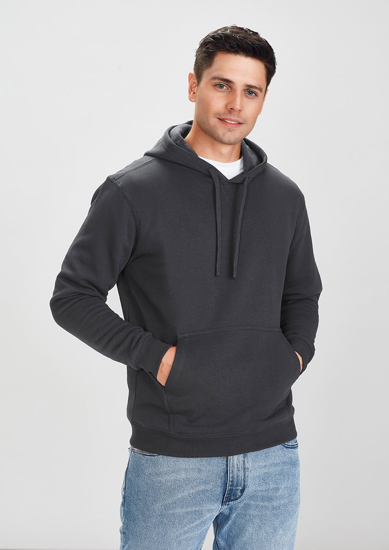 SW760M - Mens Crew Pull-Over Hoodie - 320 GSM